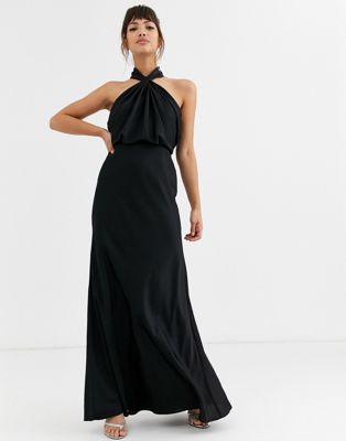 black maxi dress asos