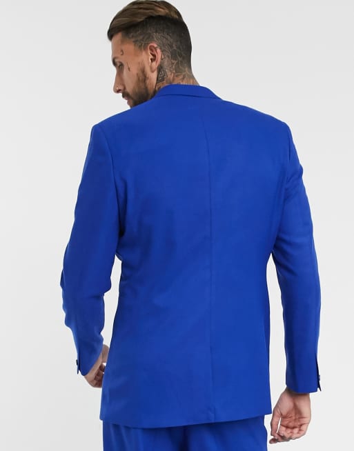 ASOS EDITION - Ruimvallend colbert van co-ord set in blauw, 2 van 4