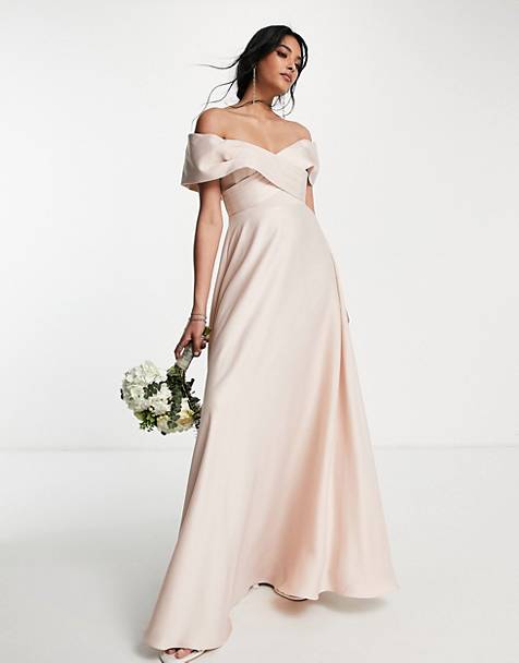 Bardot fishtail maxi prom dress in ASOS Damen Kleidung Kleider Lange Kleider 