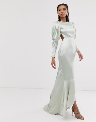 satin maxi dress asos