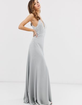 satin cami maxi dress