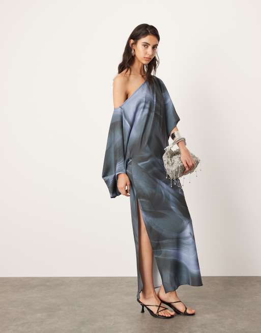 Asos shops off the shoulder maxi dress