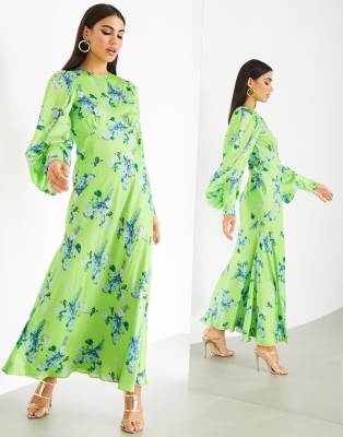 floral maxi dress asos