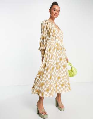 Country road spot store print maxi dress