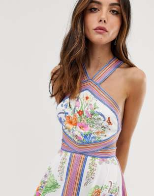 scarf midi dress