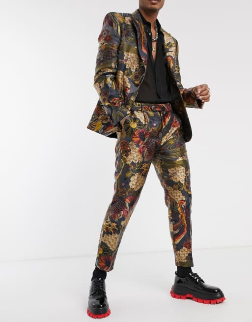 ASOS EDITION – Schwarzer Jacquard-Anzug, 3 von 3
