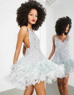 Asos edition sequin cami wedding dress online