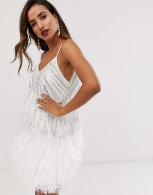 sequin cami mini dress