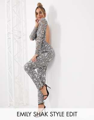 minkpink velvet jumpsuit