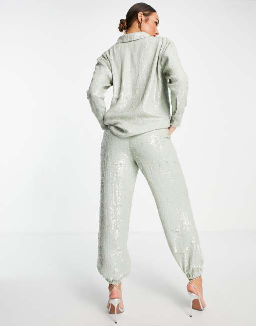 ASOS EDITION sequin jogger