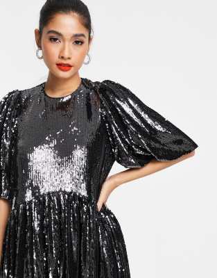 sparkly smock dress