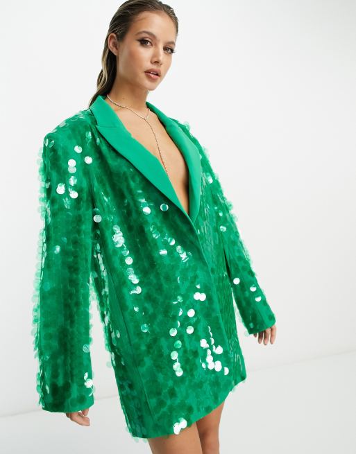 Green glitter clearance jacket