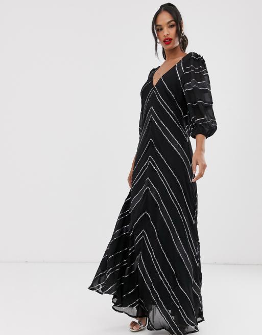 Maxi best sale jurk asos