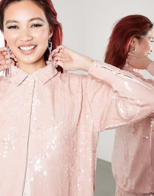 ASOS EDITION sequin shirt co-ord, 2 of 4