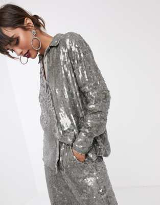 asos sequin shirt