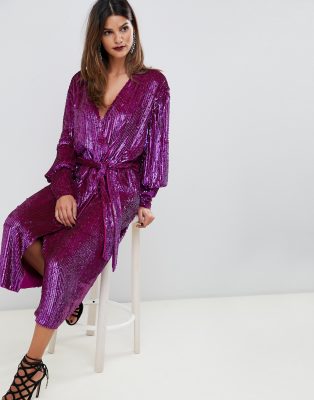 asos magenta dress