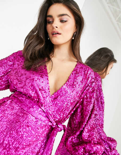 Asos sequin clearance gown