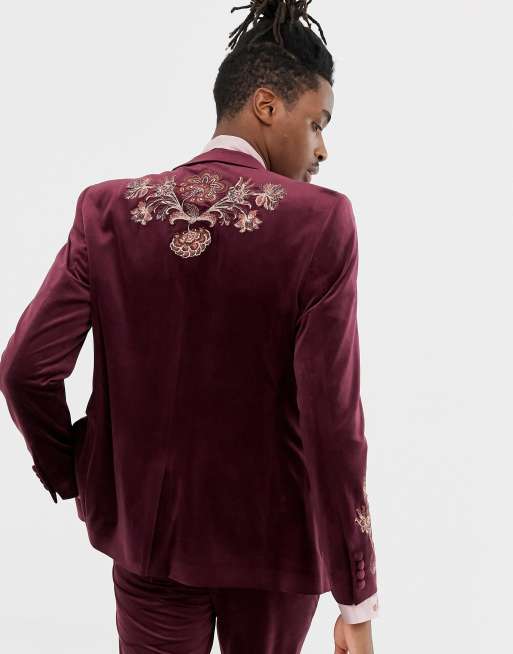 Asos embroidered sale jacket