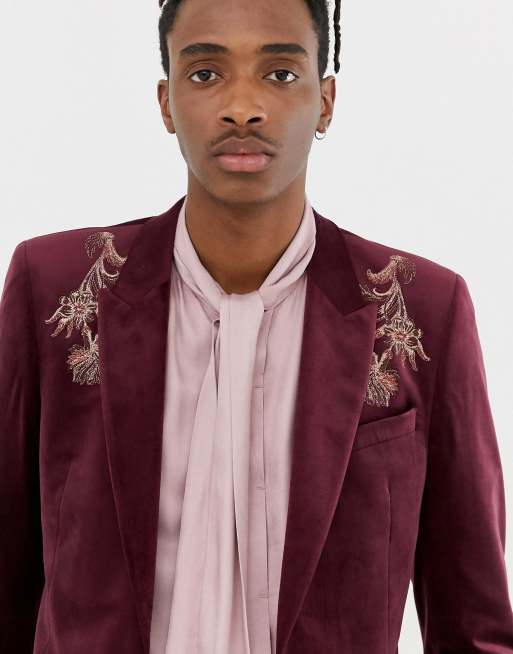 Asos velvet jacket sale