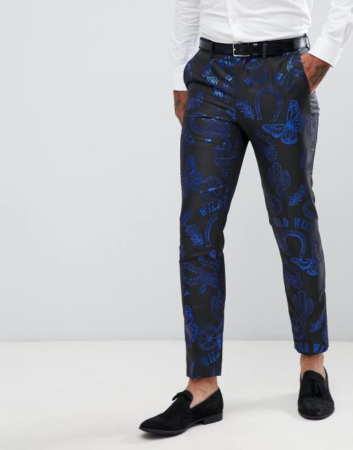 jacquard trouser suit