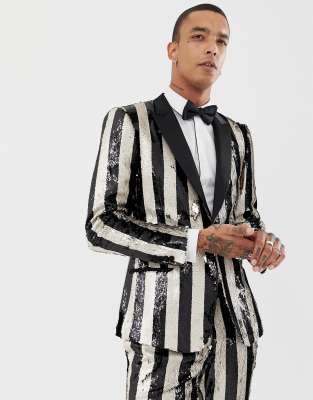 asos sequin suit