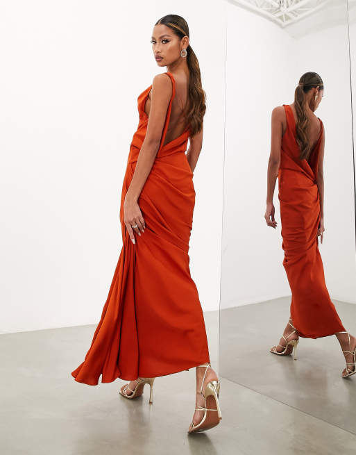 Rust dress hot sale asos