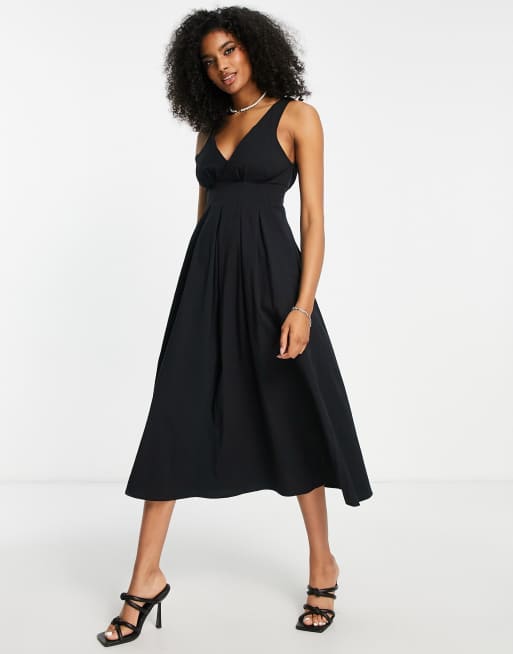 Black midi sales formal dress