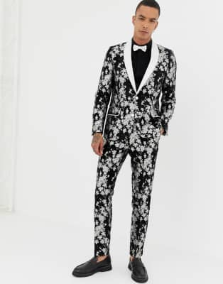 asos floral suit jacket