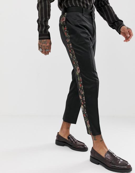 ASOS EDITION - Smaltoelopend kostuum met bloemenjacquard, 2 van 2