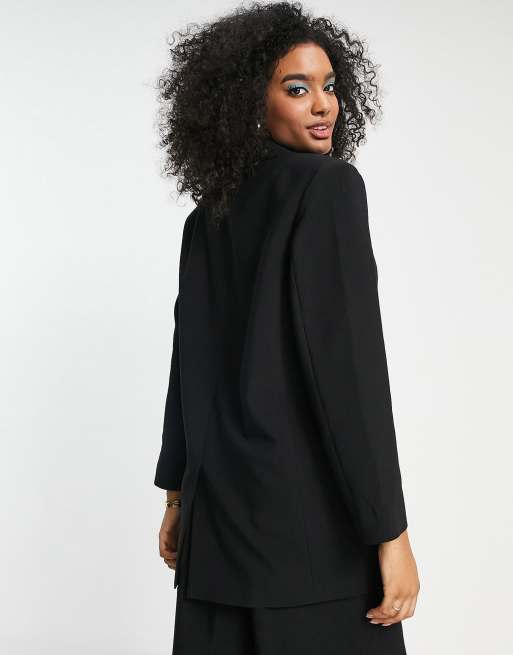 ASOS EDITION - Sort oversized longline-blazer, 2 af 4