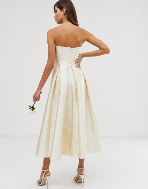 Asos Edition Structured Bandeau Wedding Dress Asos