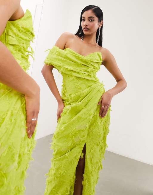 Asos lime dress best sale