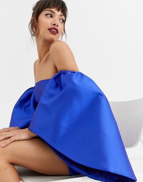 ASOS EDITION – Strukturiertes Minikleid mit auffälligen Ärmeln