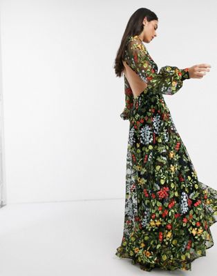 ASOS EDITION summer floral embroidered 