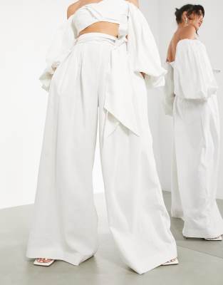 extra long wide leg pants