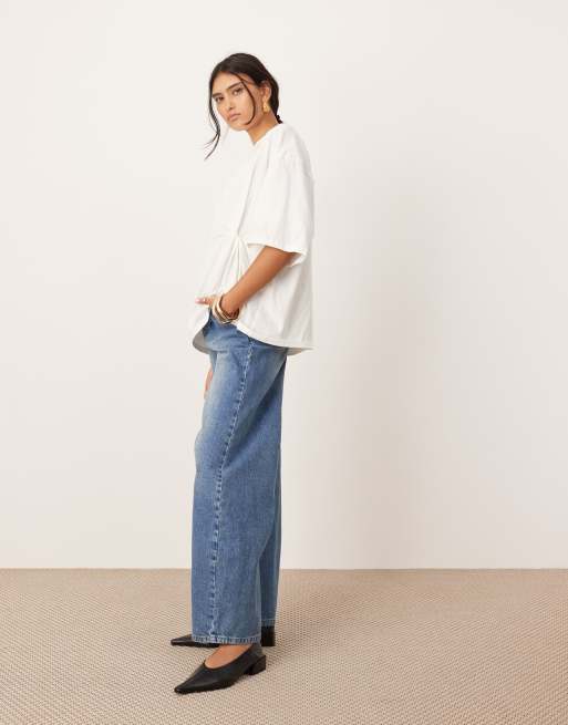 ASOS Edition – Sydney – Niebieskie jeansy barrel z wysokim stanem, 2 z 5
