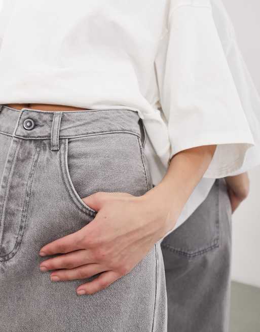 ASOS Edition – Sydney – Szare jeansy barrel z wysokim stanem, 5 z 5