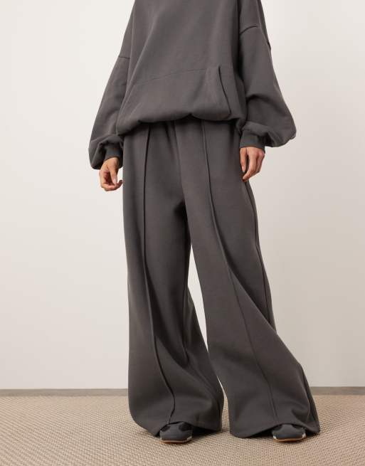 ASOS Edition – Szare melanżowe grube joggersy oversize premium z ozdobnymi szwami, 2 z 5