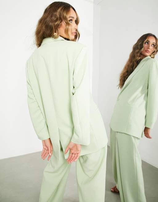 ASOS Edition – Szałwiowozielona marynarka oversize o przedłużonym kroju, 3 z 4