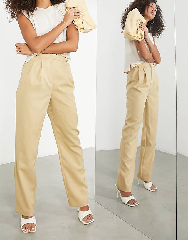 ASOS EDITION - tailored trousers in camel