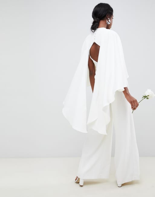 ASOS EDITION Tall Combinaison de mariage avec cape