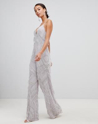 silver jumpsuit asos