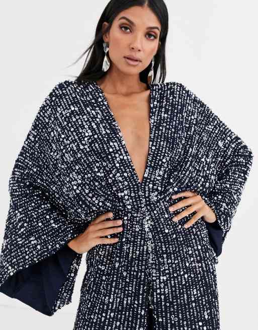 Asos sequin outlet kimono