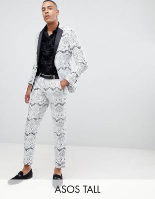 lace white suit