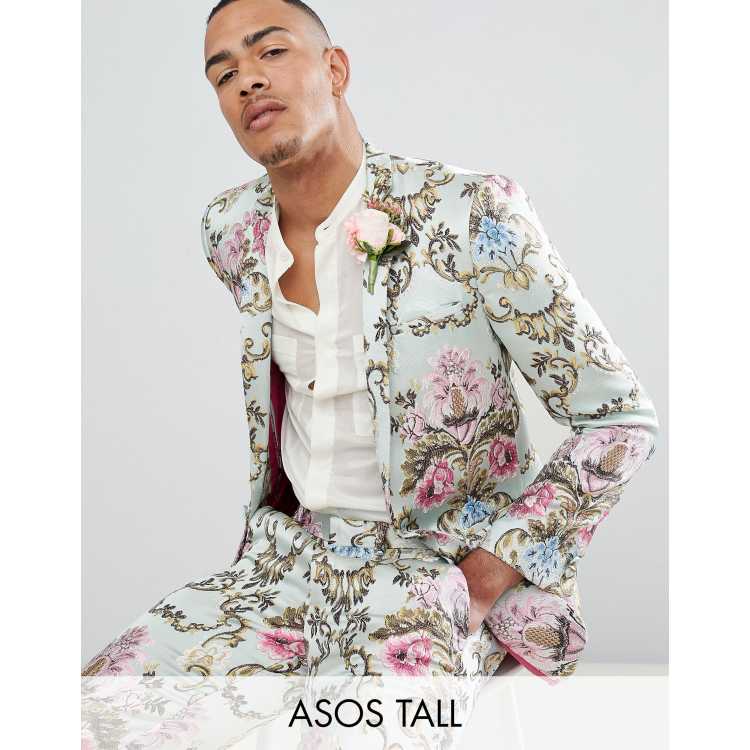 Asos mens hot sale floral blazer