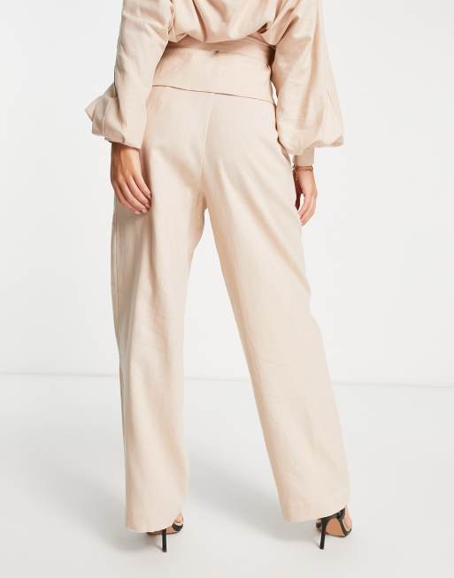 ASOS EDITION tailored pants in camel