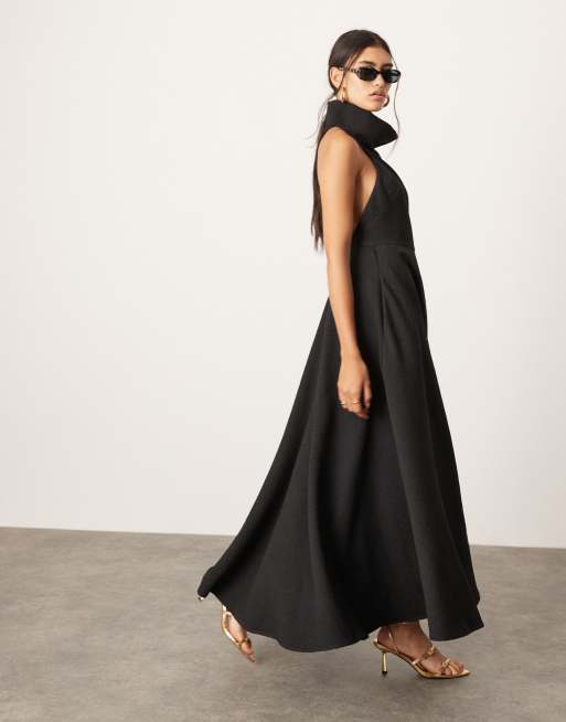 Black aline maxi dress best sale