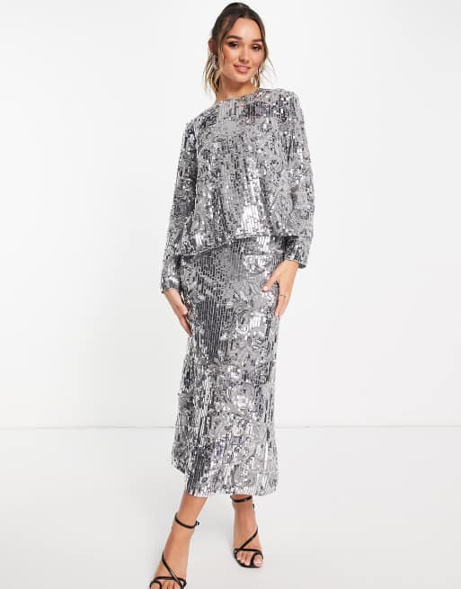Asos Edition Top Fendu Dans Le Dos A Sequins Avec Motif Chat Effet Miroir Asos