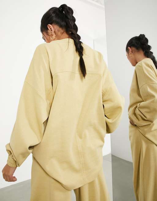 ASOS EDITION - Top long en jersey texturé - Camel, 2 de 4