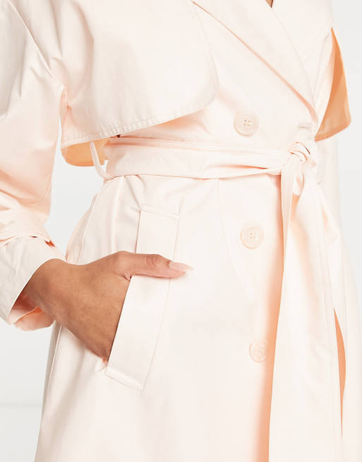 Topshop apricot clearance coat